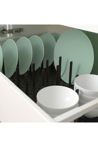 Çekmece İçi Düzenleyici Meridyendukkan Antrasit Renk 80 Cm Tabak Tencere Kapak Düzenleyici Çok Renkli
