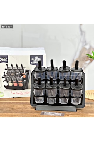 Violet 8'li Baharat Seti 0522 Çok Renkli Violet 8'li Baharat Seti 0522 Çok Renkli