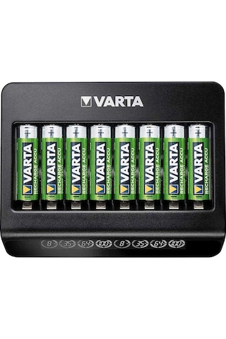 Varta LCD Multi Şarj Cihazı + 8 Adet 2100 mAh AA Şarjlı Kalem Pil