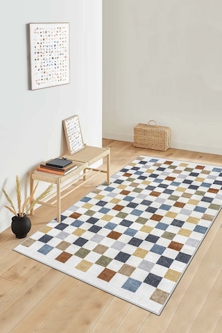 West Home Dijital Baskı Yıkanabilir Kaymaz Taban Mutfak Halısı Salon Halısı Ve Yolluk Wh 538 Multy