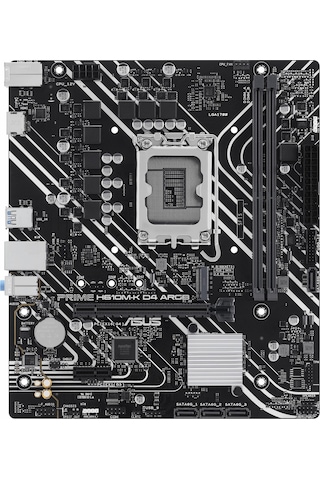 Asus Prime H610m-k D4 Argb Ddr4 3200mhz Oc M.2 Hdmı Pcıe 4.0 1700p Matx Anakart