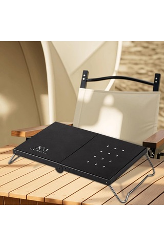 Dolıty Mini Kamp Masası Çok Amaçlı Yan Masa Açık Hava Siyah Siyah Çok Renkli