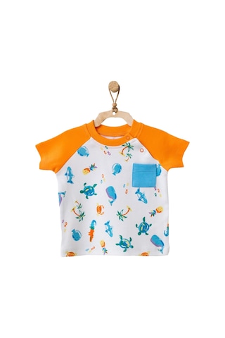 Andywawa Erkek Bebek Doğa Temalı Renkli Tişört Ac21867r 001