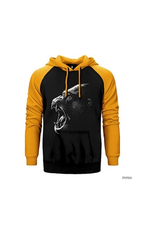 King Kong Face Kırmızı Renk Reglan Kol Sweatshirt / Hoodie