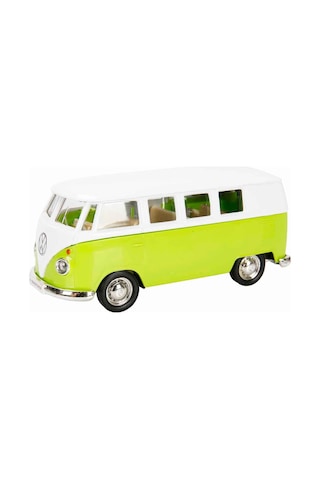 1:32 Rmz City Alman Klasikleri Serisi Die Cast Çek Bırak Model Araba - Yeşil Volkswagen T1 Transport