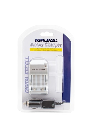 Digital Efcell 123a - 16340 - 17335 2 Li Ev Ve Araç Pil Şarj Cihazı