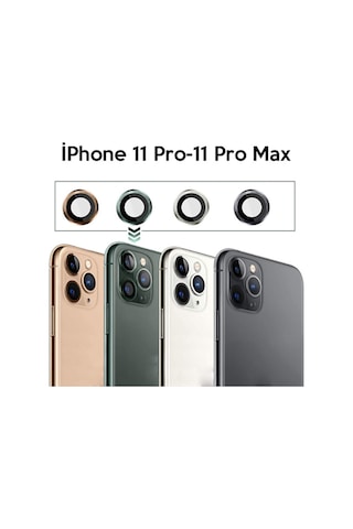 Ally Apple Uyumlu   iPhone 11 Pro-11 Pro Max Kamera Lens Koruyucu Aluminium 3 A