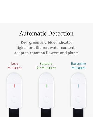 Xiyyadms Bitki Su Seviyesi Testeri - Akıllı Toprak Nem Ölçer, Gerçek Zamanlı İzleme, Kolay Kullanım, Ev Ve Bahçe İçin