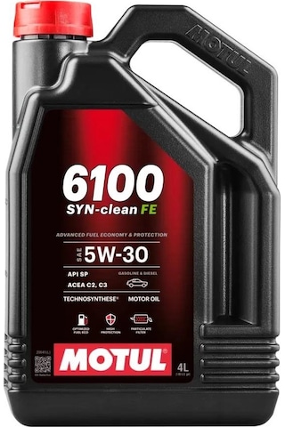 Motul 6100 Syn-Clean Fe 5W-30 Dpf Partiküllü Acea C2-C3 Motor Yağı 4 L