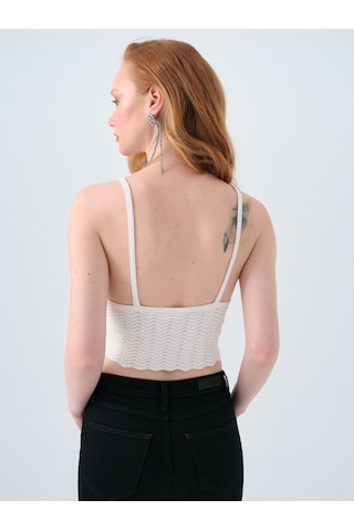 LOFT Slim Fit Kadın Bluz K.kol Lf2040228 Q1.v1 Beyaz