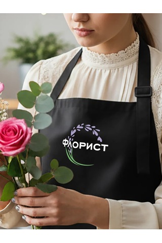 Vau Fartuk Çiçekçi Önlüğü 154583869 Siyah