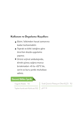 Sıvı Humik Asit 20 L Argesol Tarım