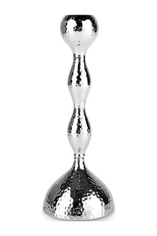 Karaca Arlen Tekli Şamdan Silver 26 cm
