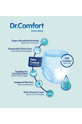 Dr.comfort Hasta Bezi Yetişkin Emici Külot L-büyük 2pk 30 L