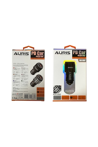 Auris 45 W PD USB C / Type C Araç Çakmaklık Oto Şarj Cihazı