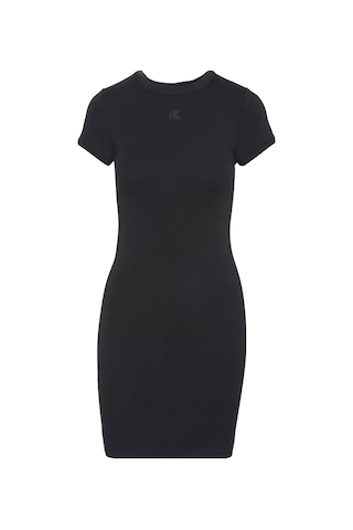 Kadın Ss Ctn Contour 1x1 Rıb Ss Mini Elbise Siyah Black