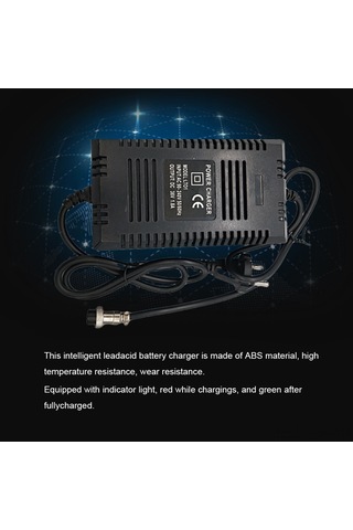 Xindoker 24v Akıllı Kurşun Asit Akü Şarj Cihazı - 14ah Altı Aküler İçin, Abs Malzeme, Sıcaklık Dayanıklı, 1.6-2.0a Çıkış