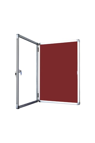 Camekanlı Anahtarlı Apartman İlan Panosu - Duyuru Panosu 70 x 100 CM