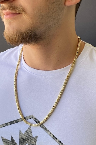 Zümrüt Sarraf 14 Ayar Altın Erkek S Kral Zincir Kolye