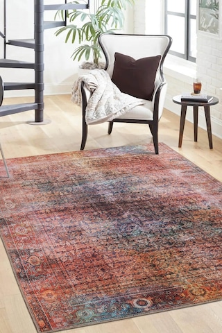 Folk Şönil Dokuma Pamuk Polyester Halı Ba 41