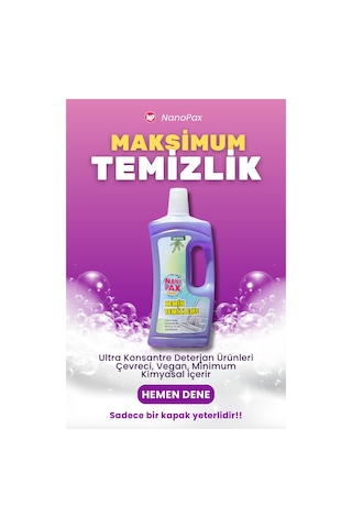 Zemin Temizleme Sıvı Deterjan Bahar Kokulu 1 Litre Tekli