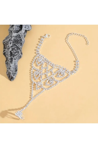 Şahmeran Taşlı Bileklik Gümüş Kaplamalı Gümüş