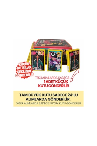 Squid Game 2. Sezon 2025 Karakter Kartları - 1 Mini Kutu 6 Kart + 2 Sticker