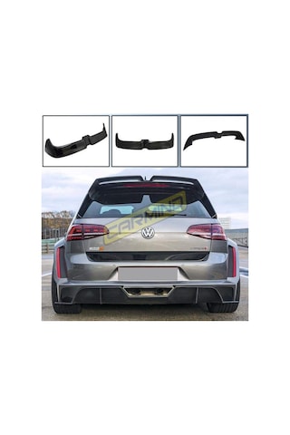 Volkswagen Golf 7 Piano Black Oettinger Spoiler 2013-2018