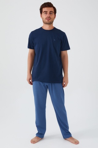 Arnetta 2539 Kısa Kol Erkek Pijama Takım Lacivert