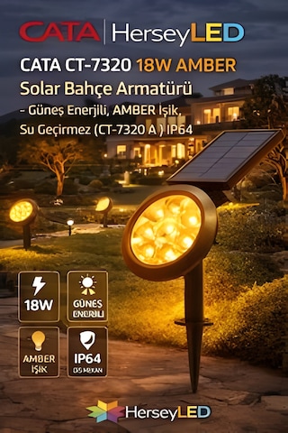 Led Bahçe Armatürü Ip65 Dış Mekan Bahçe Aydınlatma 15w Dekoratif Işık 6500k - Beyaz Işık