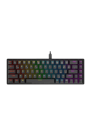 BSG Culture E-Sports Spectre Mekanik Oyuncu Klavyesi - 68 Tuşlu Red Switch RGB Hotswap Türkçe Q TKL
