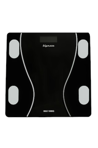 Bigmate BGT-7001S Siyah Wi-Fi Bağlantılı Bluetooth Özellikli Akıllı Tartı
