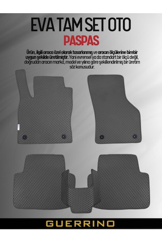 Volkswagen-polo- 2009-2017 İçin Eva İç Paspas Takımı Metal Topukluk Hariç