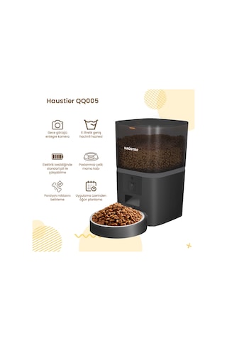 Haustier Hst-cb002-gri Akıllı Otomatik Kedi Tuvaleti, Hst-qq005 Beyaz Akıllı Mama Kabı , Hst-wf007l Beyaz Kedi Su Sebili 3 Lü Set Haustier Türkiye Garantili