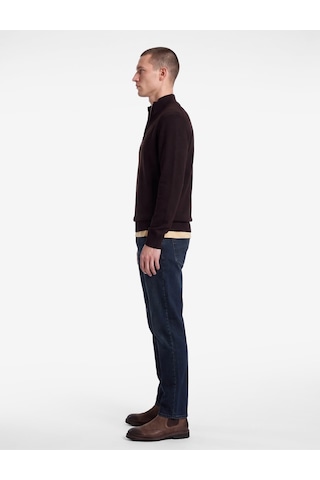 Koton Normal Bel Pamuklu Cepli Straight Jean Pantolon - Mark Jean Koyu İndigo 7wam40316nd