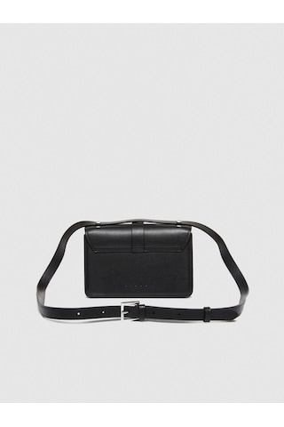 Sisley Metal Halkalı Küçük Boy Çapraz Çanta Kadın Siyah Çanta - 324p6hedwy03w