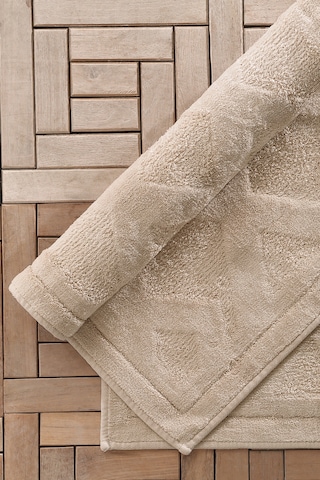 Yataş Bedding Milo Banyo Paspası Seti - Bej (50x60 cm + 60x100 cm) Bej