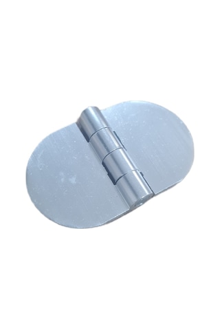 Yaprak Menteşe Oval Alüminyum Gümüş Renk 40x68 Mm 3,3 Mm Kalınlık 5 Adet