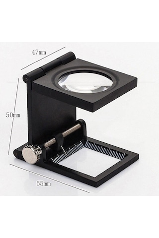 10X Katlanır Sayaçlı Metal Lüp Büyüteç 30 MM