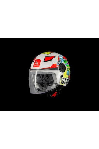 Kask Mt Çocuk Lıte Dino A0 Beyaz Beyaz