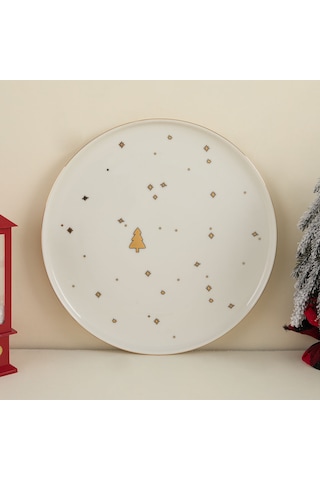 Aryıldız New Year Tree Servis Tabağı 27 Cm Çok Renkli