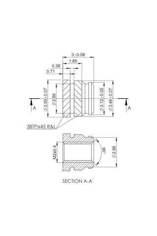 In 203 Pirinç Insert Somun M2X3 MM 100 Ad