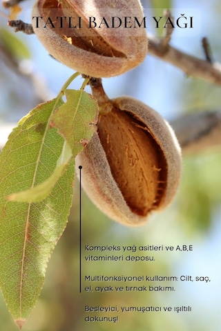 Bade Natural Saf Soğuk Sıkım Tatlı Badem Yağı 30 ML