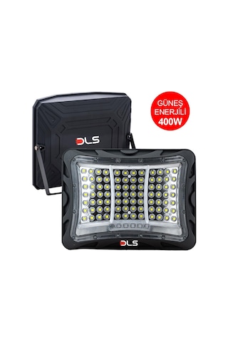 Dls 400w Güneş Enerjili Solar Led Projektör Harici Solar Panelli, 5 Metre Kablolu 502-400