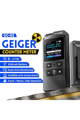 Fnirsi Gc-02 Geiger Sayacı Nükleer Radyasyon Test Cihazı