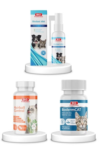 Purecanpati Biodent Mist Hairball Controll Biodermcat Set