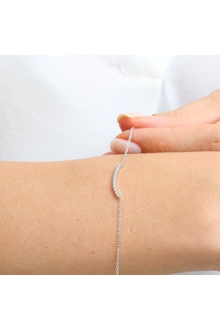 Mia Vento Pırlanta Montür Zarif Dalga İkili Gümüş Set