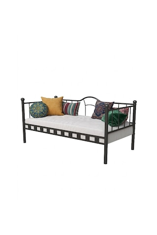 Missidea Kamelya Sedir Metal Siyah Karyola 90x190 Cm 90 x 190 CM