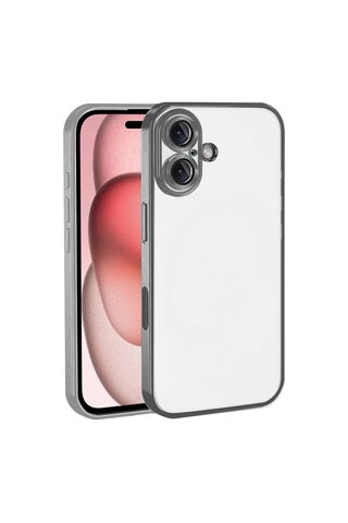 Apple İphone 17 Uyumlu Lensli Silikon - Titan Gri