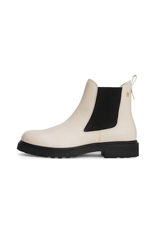 Tommy Hilfiger Th Leather Cleated C, Acı Krem Kadın Bot